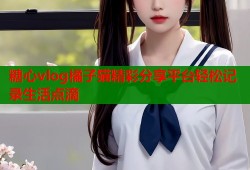 糖心vlog橘子猫精彩分享平台轻松记录生活点滴