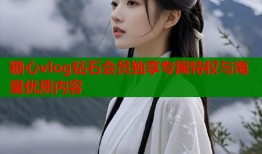 糖心vlog钻石会员独享专属特权与海量优质内容