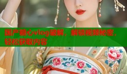 国产糖心vlog破解，解锁视频秘密，轻松获取内容