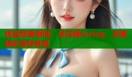 桃酱甜蜜瞬间，尽在糖心vlog，无限精彩等你发现