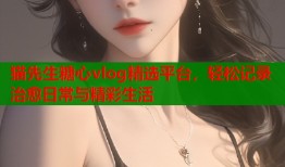 猫先生糖心vlog精选平台，轻松记录治愈日常与精彩生活
