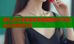 糖心vlog幸福宝全能视频制作平台轻松记录美好生活