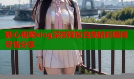 糖心视频vlog深夜释放自我精彩瞬间尽情分享