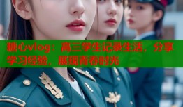 糖心vlog：高三学生记录生活，分享学习经验，展现青春时光