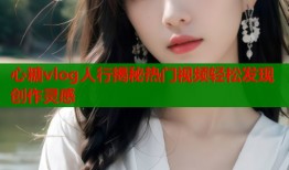 心糖vlog人行揭秘热门视频轻松发现创作灵感