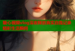 糖心视频vlog深夜释放真实自我记录精彩生活瞬间