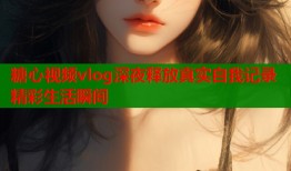糖心视频vlog深夜释放真实自我记录精彩生活瞬间