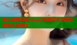 糖心视频深夜vlog记录真实生活精彩瞬间不容错过