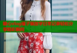 糖心vlog橘子猫放学日常记录轻松分享精彩瞬间