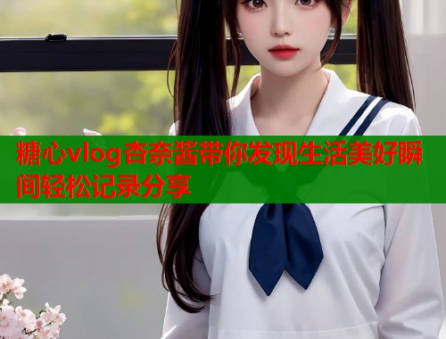 糖心vlog杏奈酱带你发现生活美好瞬间轻松记录分享