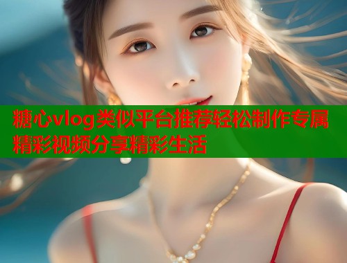 糖心vlog类似平台推荐轻松制作专属精彩视频分享精彩生活