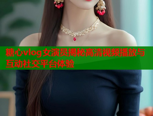 糖心vlog女演员揭秘高清视频播放与互动社交平台体验