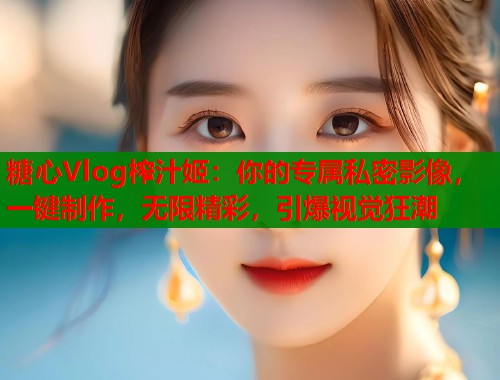 糖心Vlog榨汁姬：你的专属私密影像，一键制作，无限精彩，引爆视觉狂潮